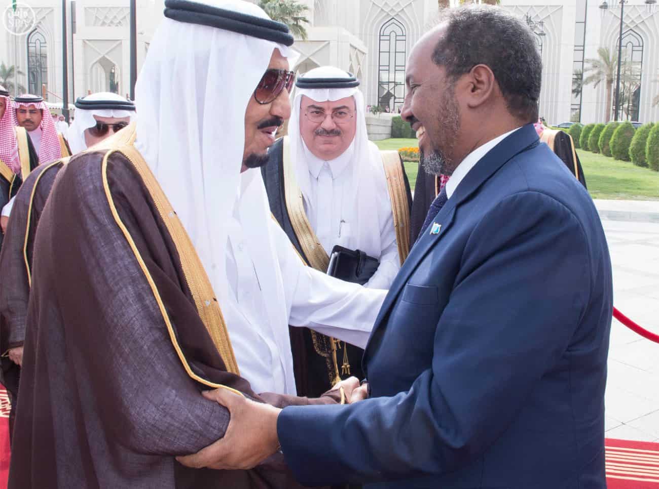 Custodian of the Two Holy Mosques Receives Somalia’s President