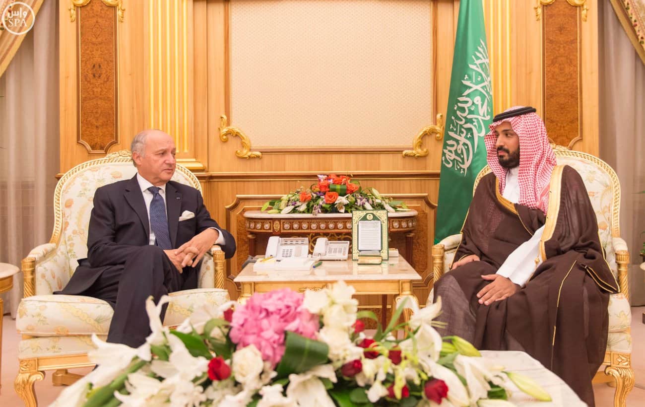Deputy Crown Prince Receives French Foreign Minister