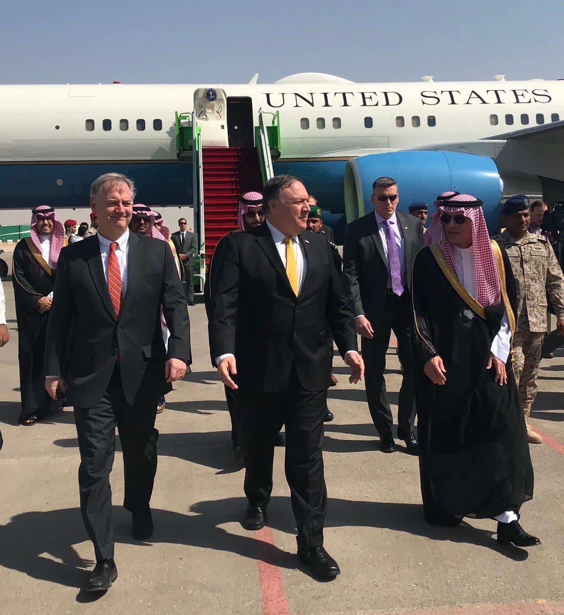 Pompeo arrives in Riyadh