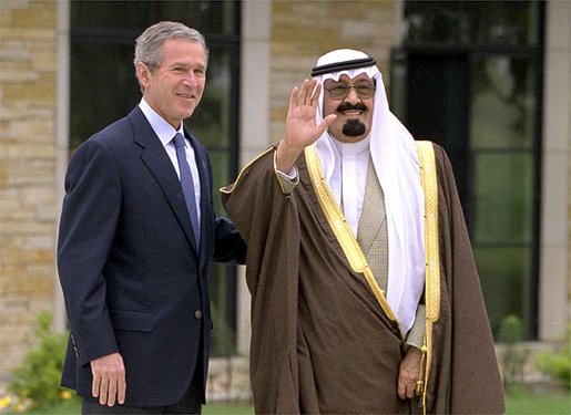 George Bush and King Abdullah
