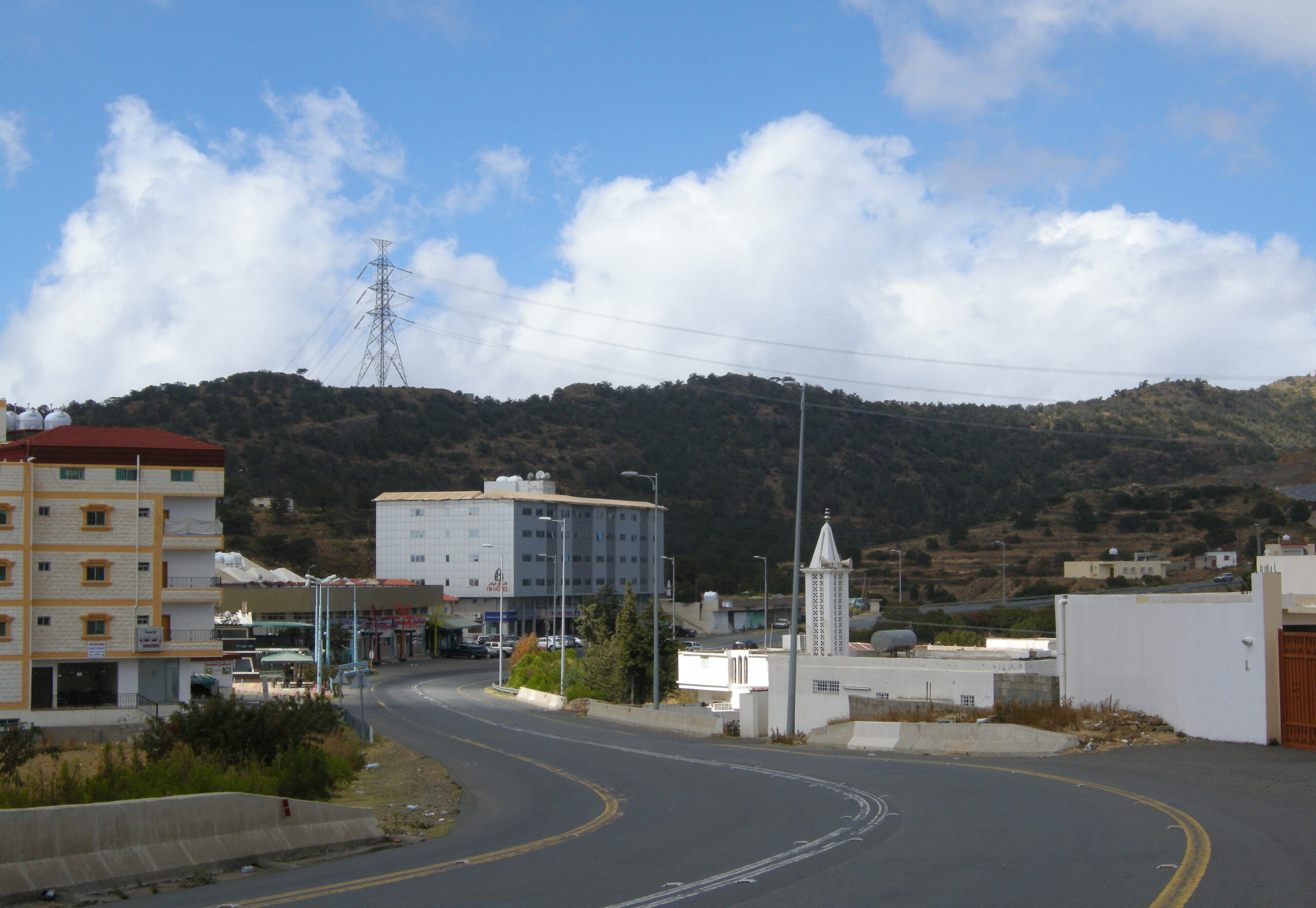 Green mountainous landscape of Abha in the Asir region, Saudi Arabia