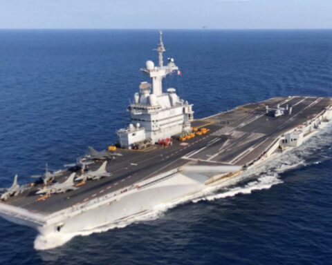 French aircraft carrier Charles de Gaulle deployed in the Gulf region during the 2026 Iran war, representing European military presence in the Middle East. Photo: US Marine Corps / Public Domain