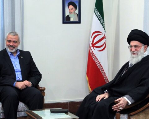 Hamas leader Ismail Haniyeh meeting Iranian Supreme Leader Ali Khamenei in Tehran. Photo: Wikimedia Commons / CC BY 4.0
