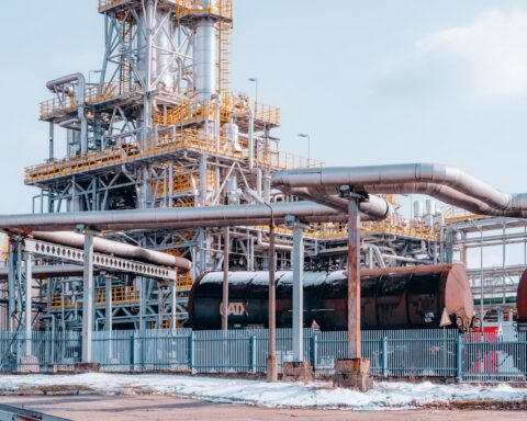 Oil refinery industrial infrastructure representing India energy crisis from Hormuz closure