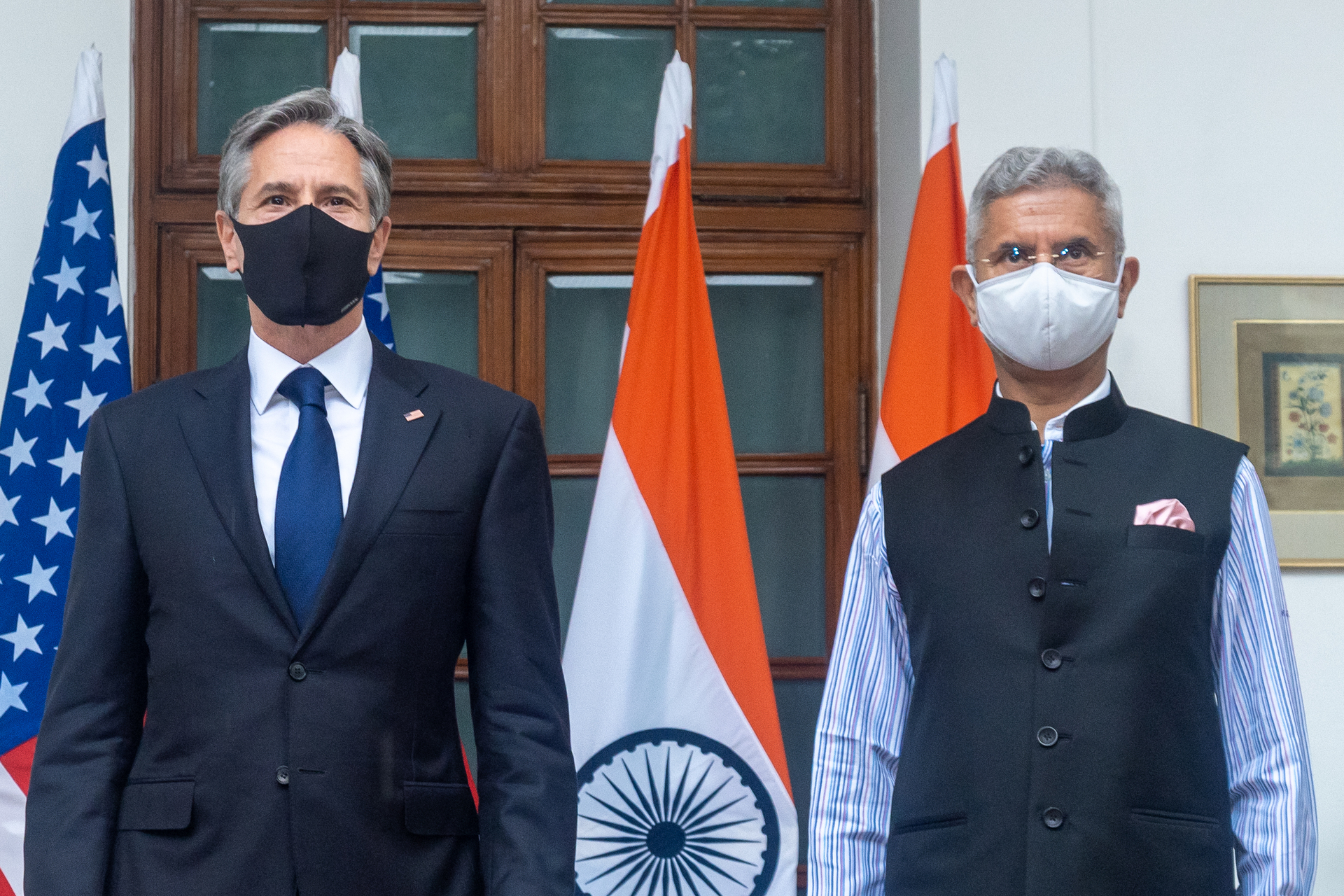 Indian External Affairs Minister S. Jaishankar in a bilateral diplomatic meeting