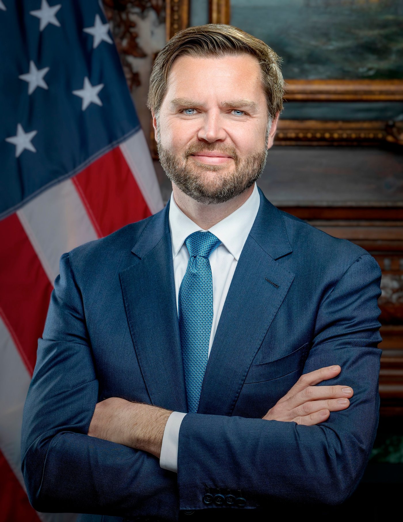 Official portrait of US Vice President JD Vance, who confronted Netanyahu over Iran war strategy in a tense phone call. Photo: White House / Public Domain