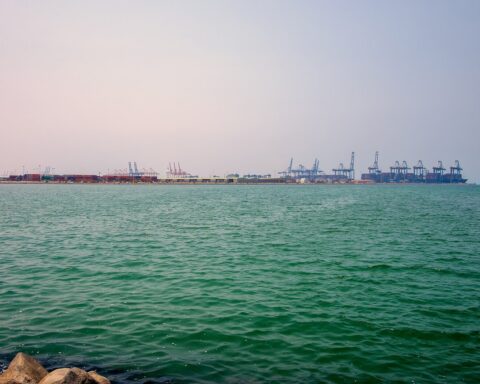 Jeddah Islamic Port, Saudi Arabias main import hub for food and goods. Photo: Wikimedia Commons / CC BY 4.0