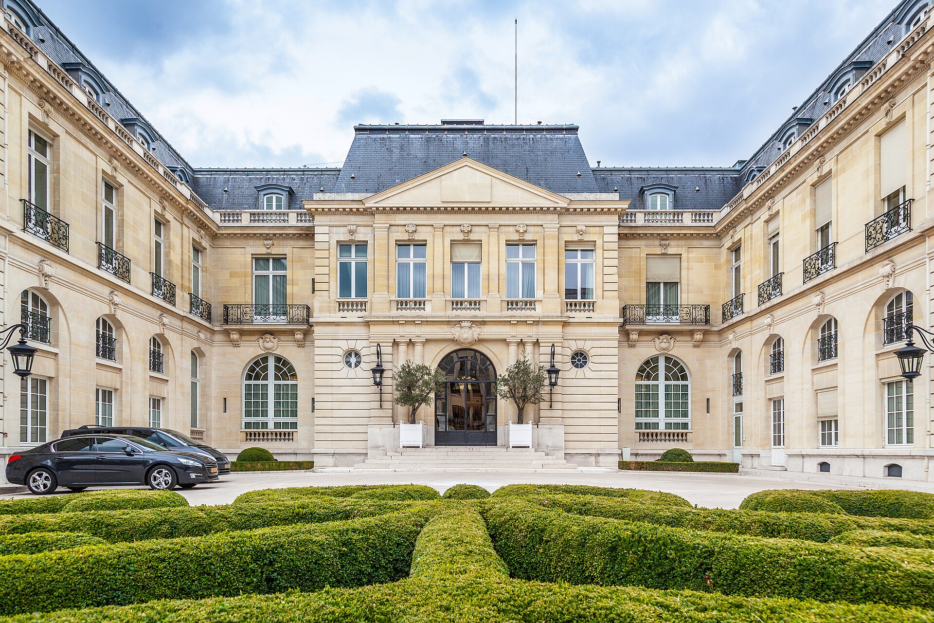 The OECD headquarters at Chateau de la Muette in Paris, where the organization released its March 2026 economic outlook warning of rising global inflation