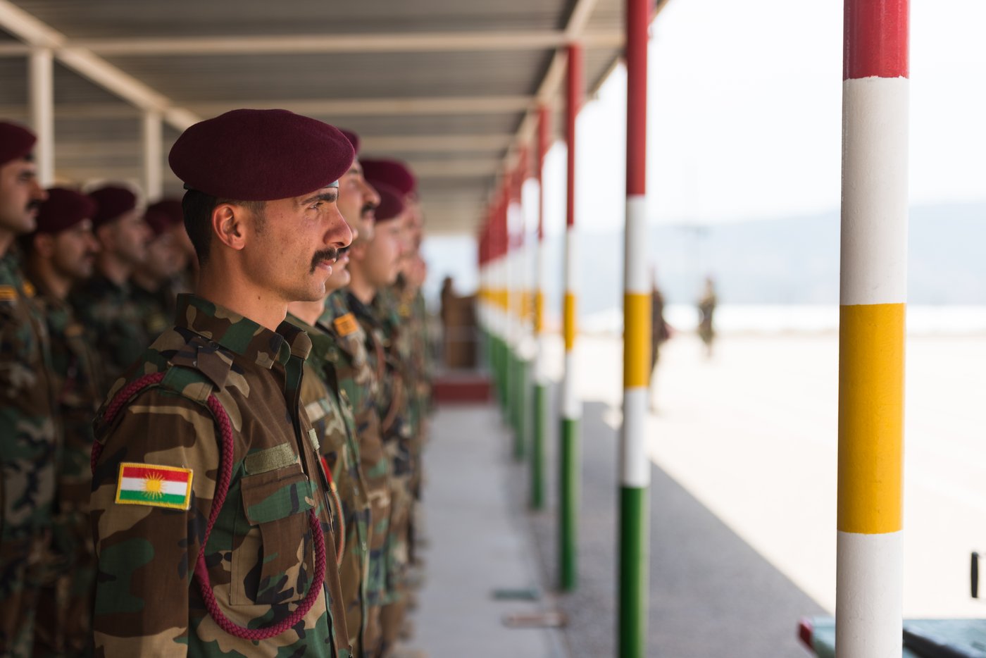 Kurdish Peshmerga soldiers at a training center in Iraqi Kurdistan, where coalition forces including French troops have operated since 2014. Photo: US Army / Public Domain