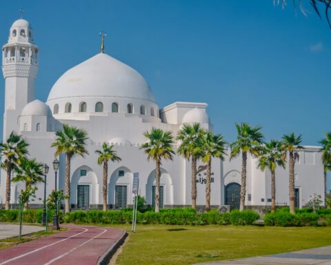Riyadh skyline — Iranian drones struck the US Embassy in Saudi Arabia's capital on March 3, 2026