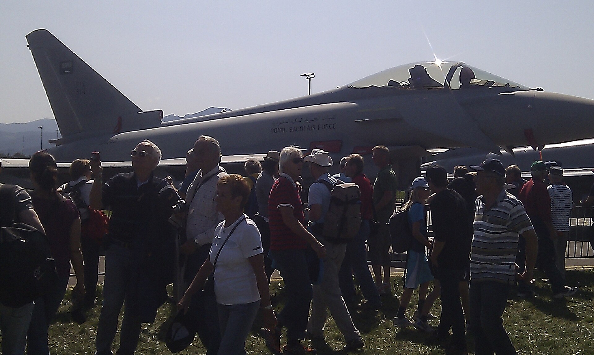 A Royal Saudi Air Force Eurofighter Typhoon on display, representing the multi-billion pound BAE Systems defense deal between Britain and Saudi Arabia. Photo: Wikimedia Commons / CC BY 3.0