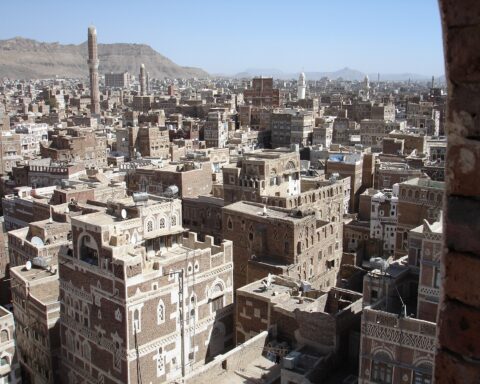 The Old City of Sanaa, Yemen, capital of Houthi-controlled territory and seat of the Ansar Allah movement. Photo: Wikimedia Commons / CC BY 2.0