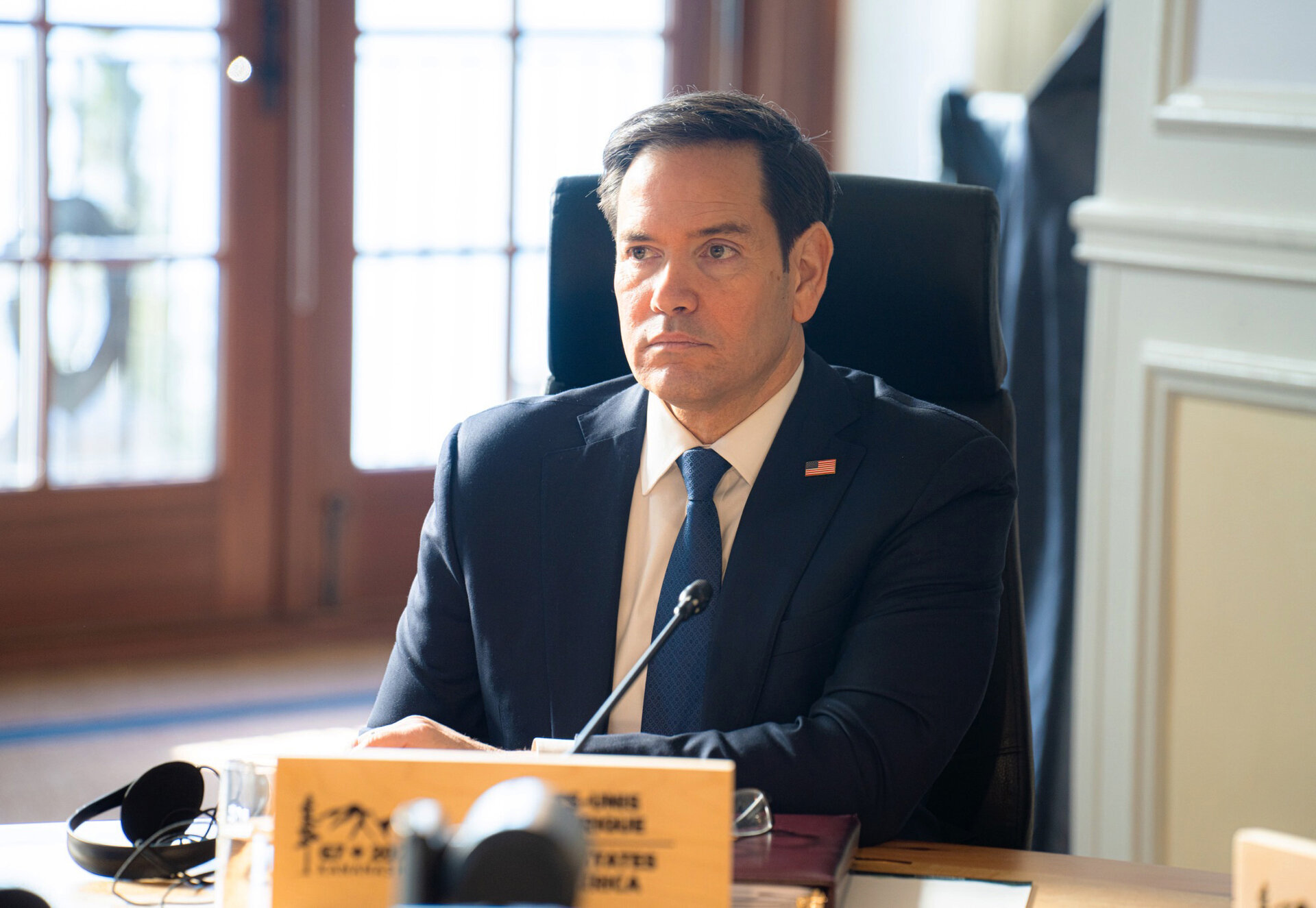 U.S. Secretary of State Marco Rubio at the G7 Foreign Ministers session in Charlevoix, Canada, March 2025