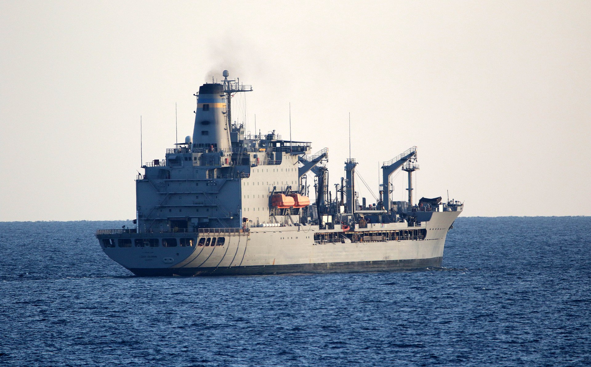 A US Navy fleet replenishment oiler transits the Strait of Hormuz, the chokepoint through which Saudi Arabia normally exports the bulk of its crude oil. Photo: US Navy / Public Domain