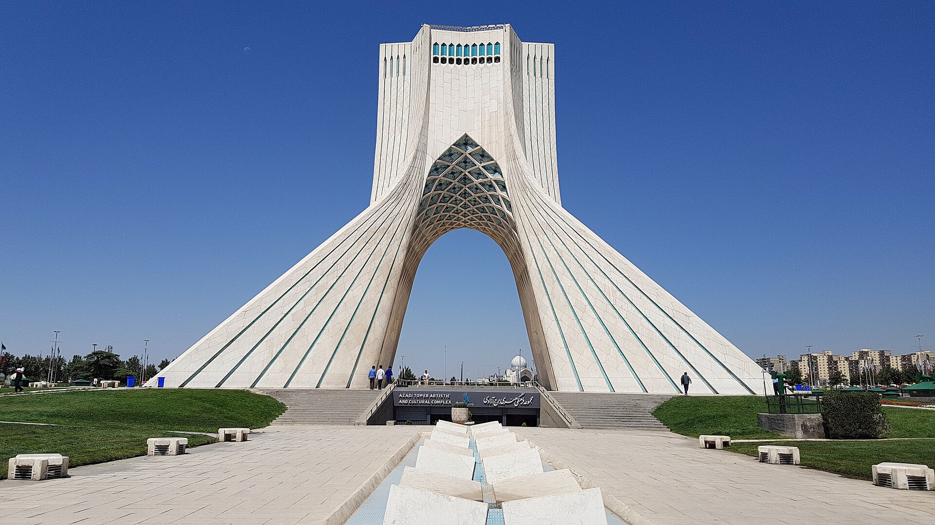 Azadi Tower in Tehran, the capital where Iran's leadership has been systematically decimated since the war began on February 28