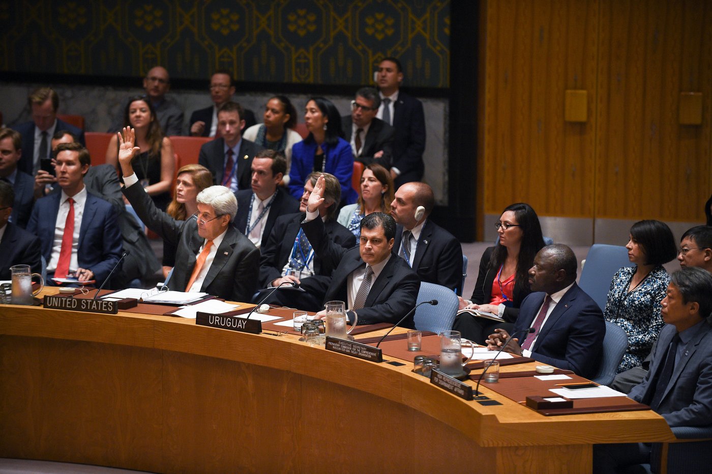United Nations Security Council members vote during a session at UN headquarters in New York. Photo: UN Photo / CC BY 2.0