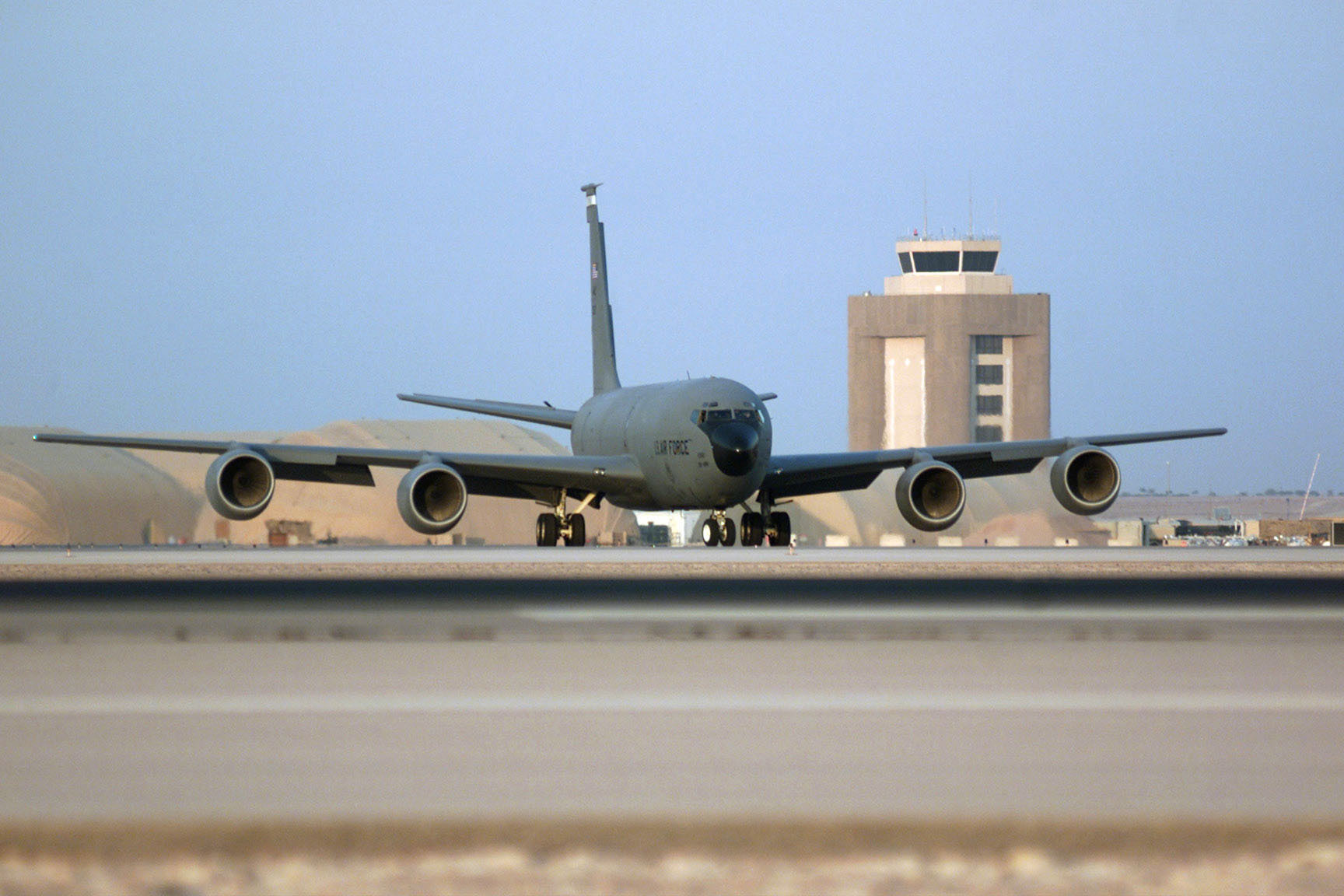 A U.S. Air Force KC-135R Stratotanker at Prince Sultan Air Base in Saudi Arabia, one of the American military installations threatened by the IRGC. Photo: U.S. Air Force / Public Domain