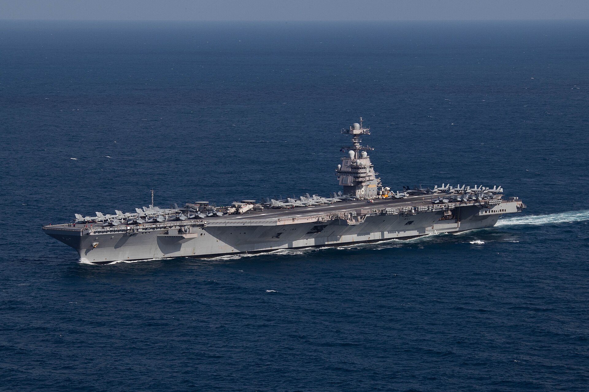 USS Gerald R. Ford supercarrier now operating in the Red Sea as part of Operation Epic Fury. Photo: US Navy / Public Domain