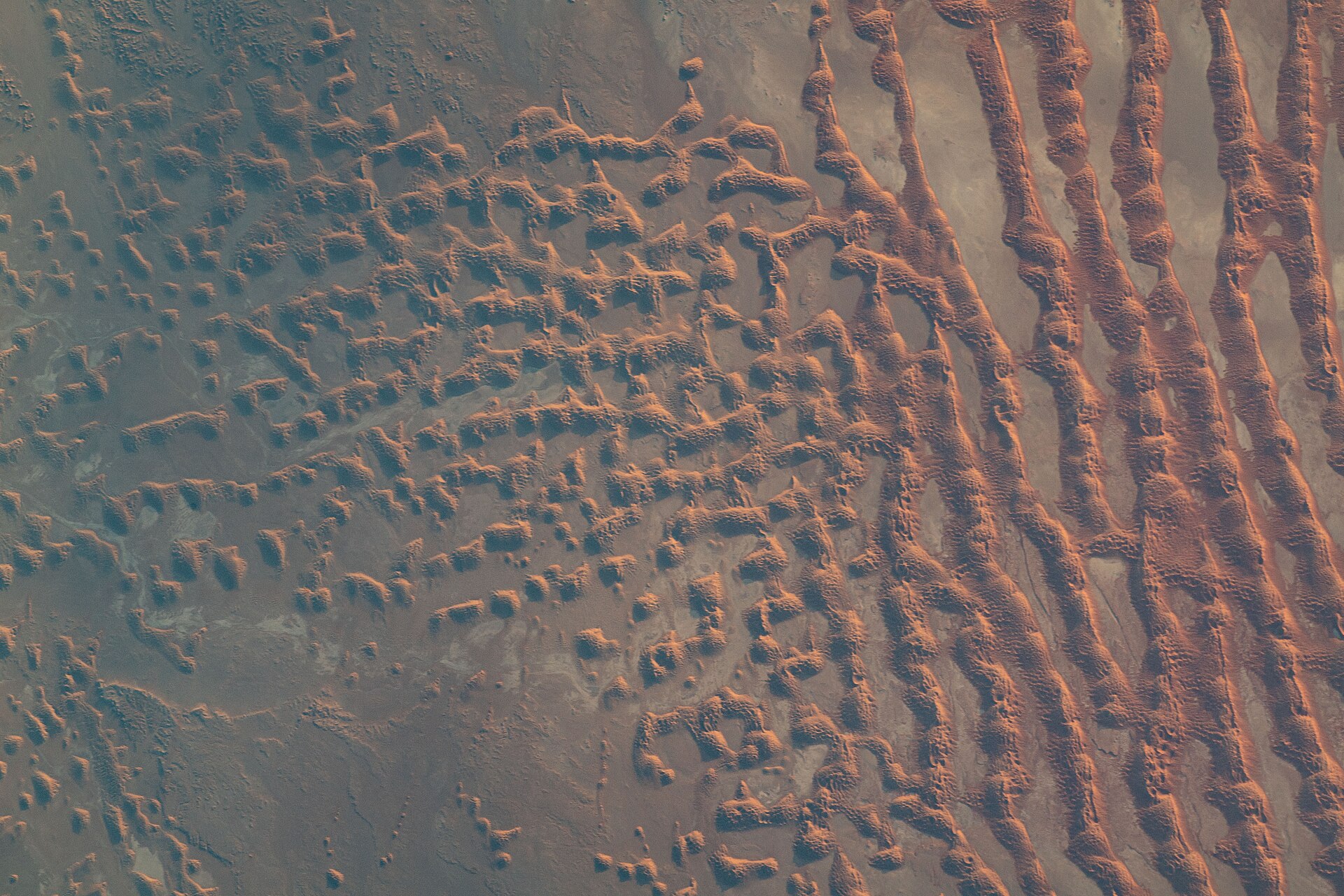 Saudi desert landscape at sunset in October