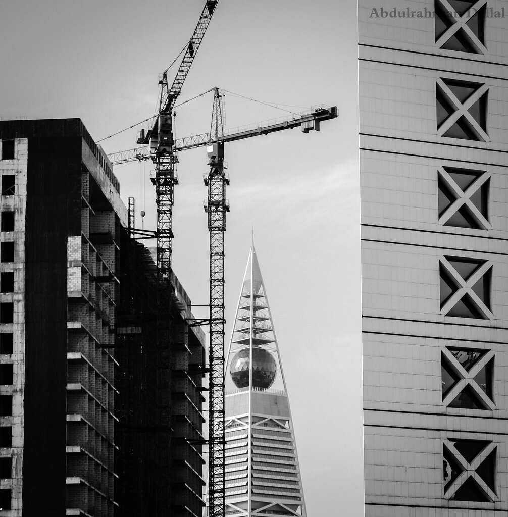 Al Faisaliah Tower in Riyadh with its distinctive golden globe, home to the Mandarin Oriental hotel