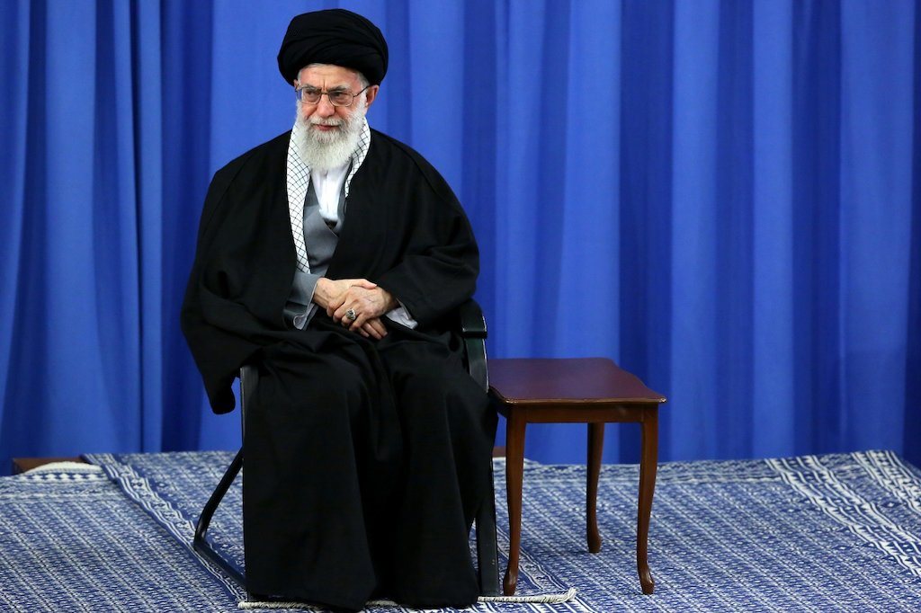 Ali Khamenei addresses Iranian Air Force commanders — under Article 176 of Iran constitution the IRGC commander-in-chief reports directly to the supreme leader not through the civilian president