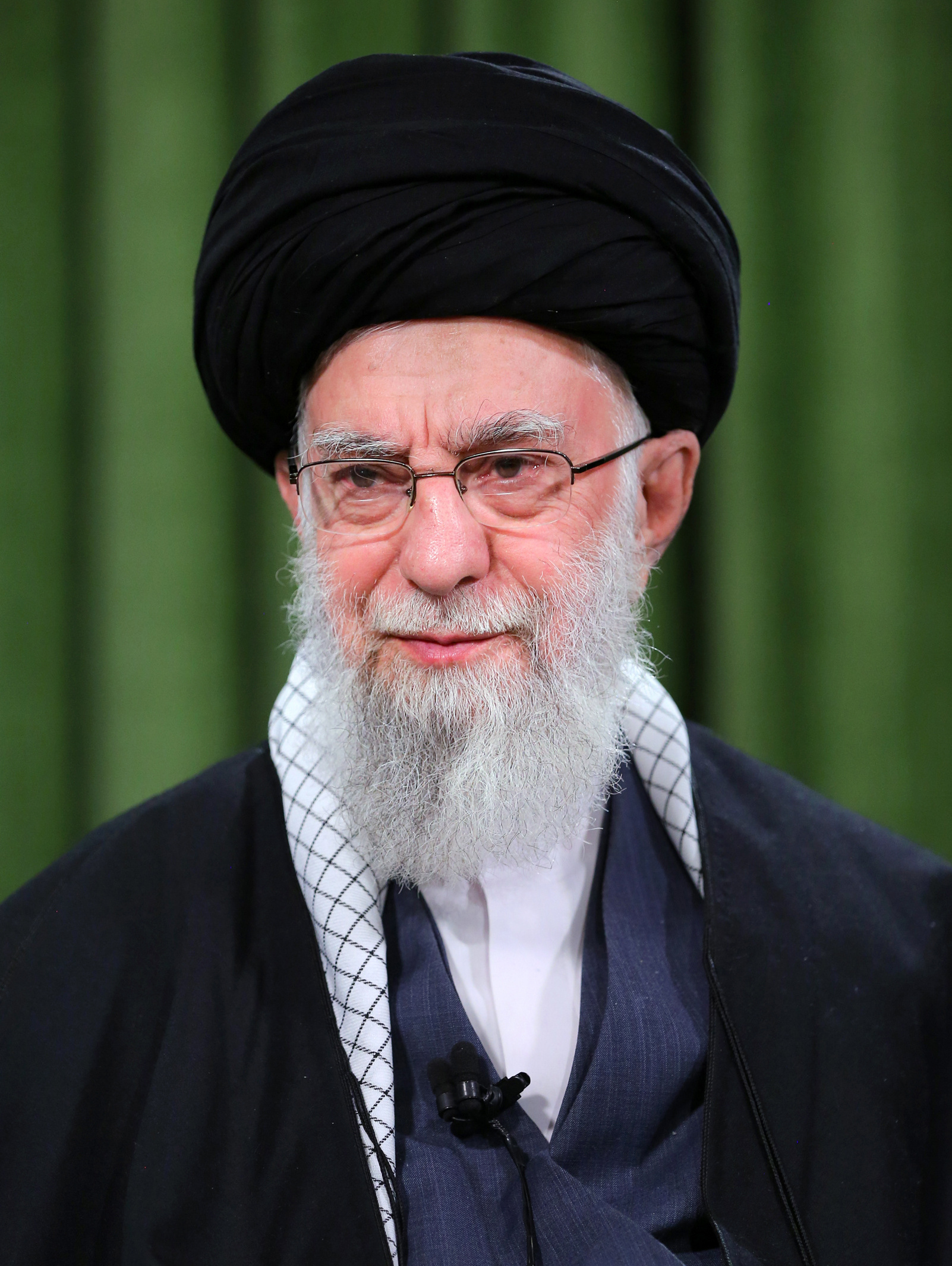 Ali Khamenei official portrait, March 19 2024 — his last confirmed public appearance before the February 28 2026 airstrike that killed his father and left Mojtaba governing by audio conference only