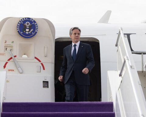 Senior official arrives at King Khalid International Airport in Riyadh, Saudi Arabia — the same airport where Indian NSA Ajit Doval landed on April 19, 2026