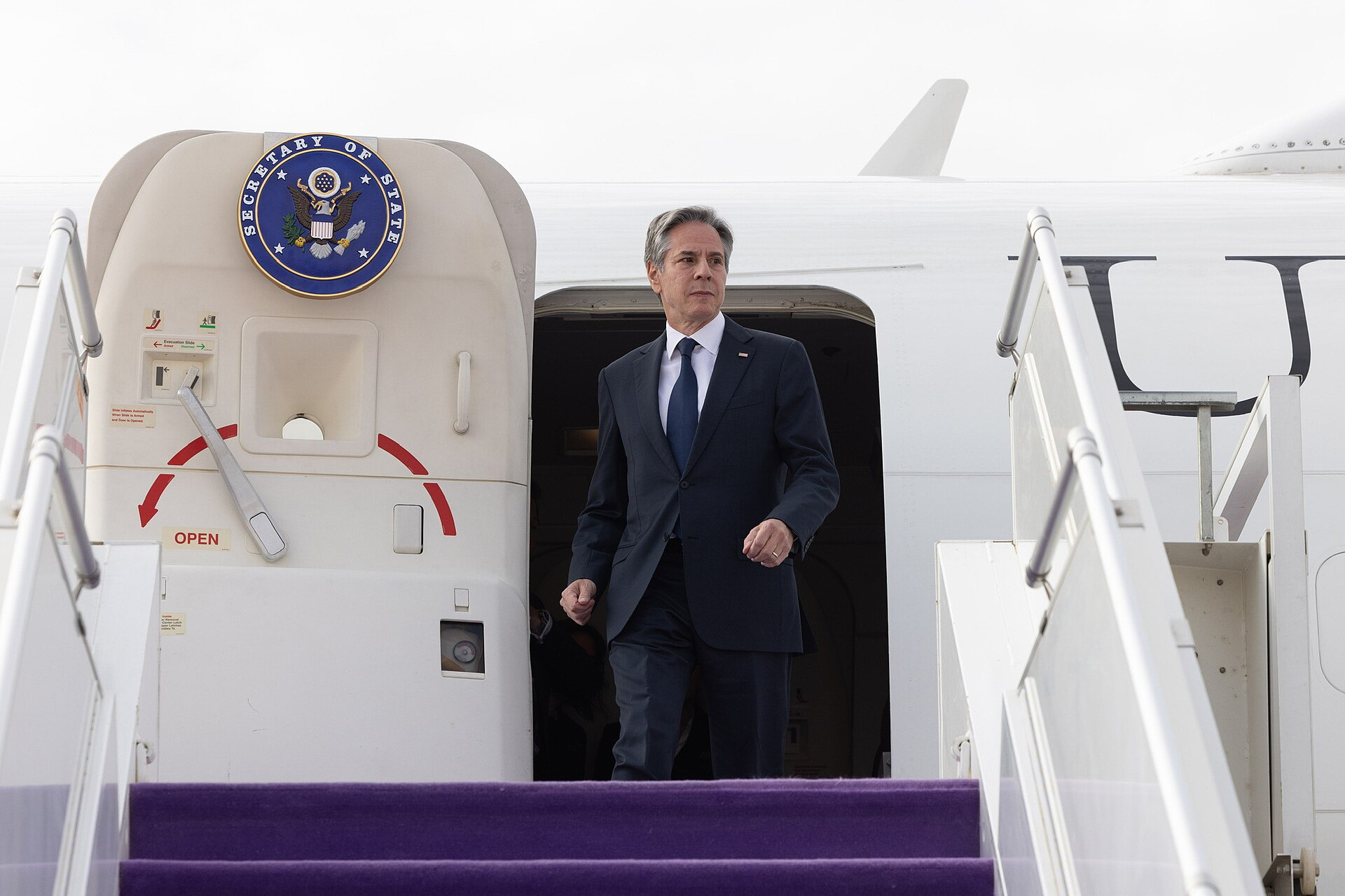 Senior official arrives at King Khalid International Airport in Riyadh, Saudi Arabia — the same airport where Indian NSA Ajit Doval landed on April 19, 2026