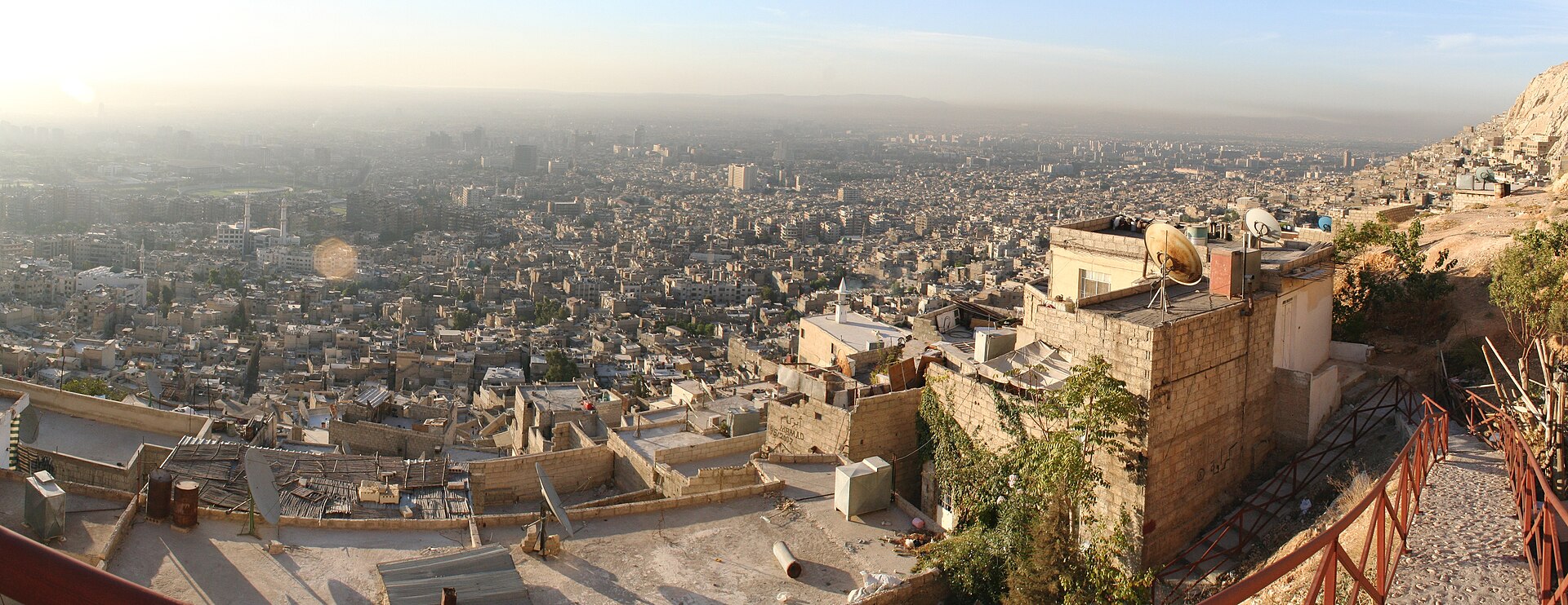 Damascus panoramic view from Jabal Arbaeen — the Syrian capital at the centre of a $216 billion reconstruction effort