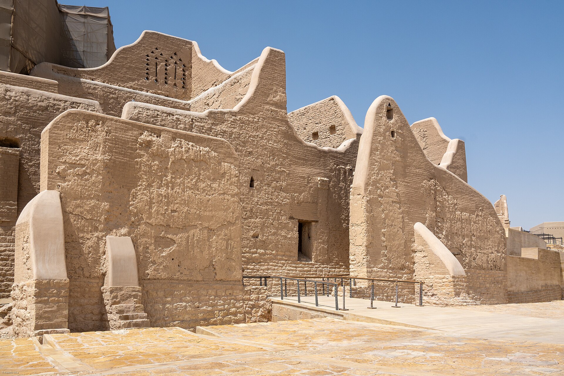 Restored mud-brick structures of the At-Turaif District UNESCO World Heritage Site in Diriyah, Saudi Arabia