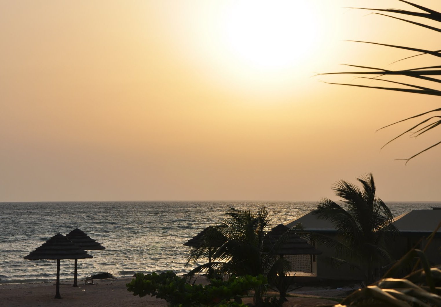 Golden sunset over the Farasan Islands archipelago in the Red Sea, Saudi Arabia