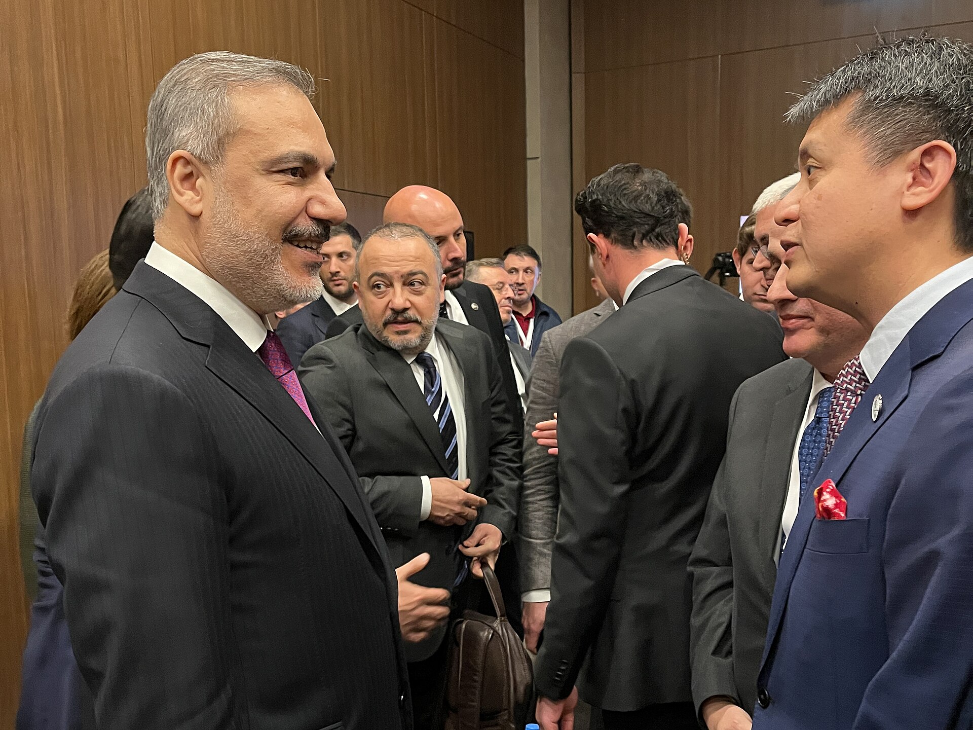 Turkish Foreign Minister Hakan Fidan at the Antalya Diplomacy Forum, March 2024, on the sidelines of a bilateral meeting