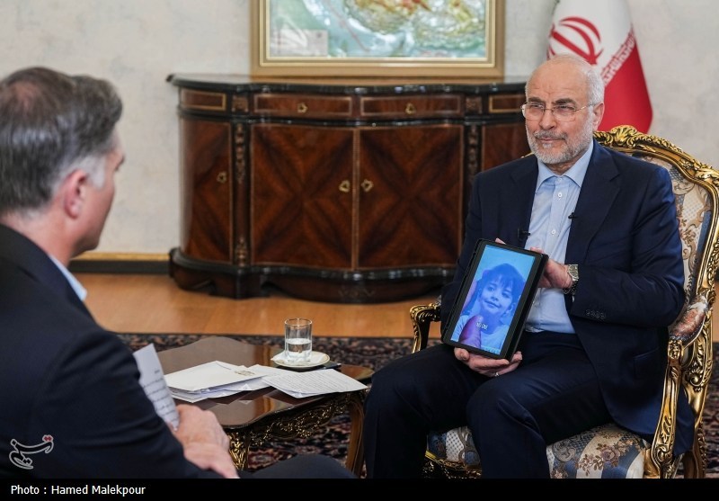 Iranian parliamentary speaker Mohammad Bagher Ghalibaf during CNN interview January 2026, weeks before leading Iran delegation to Islamabad talks