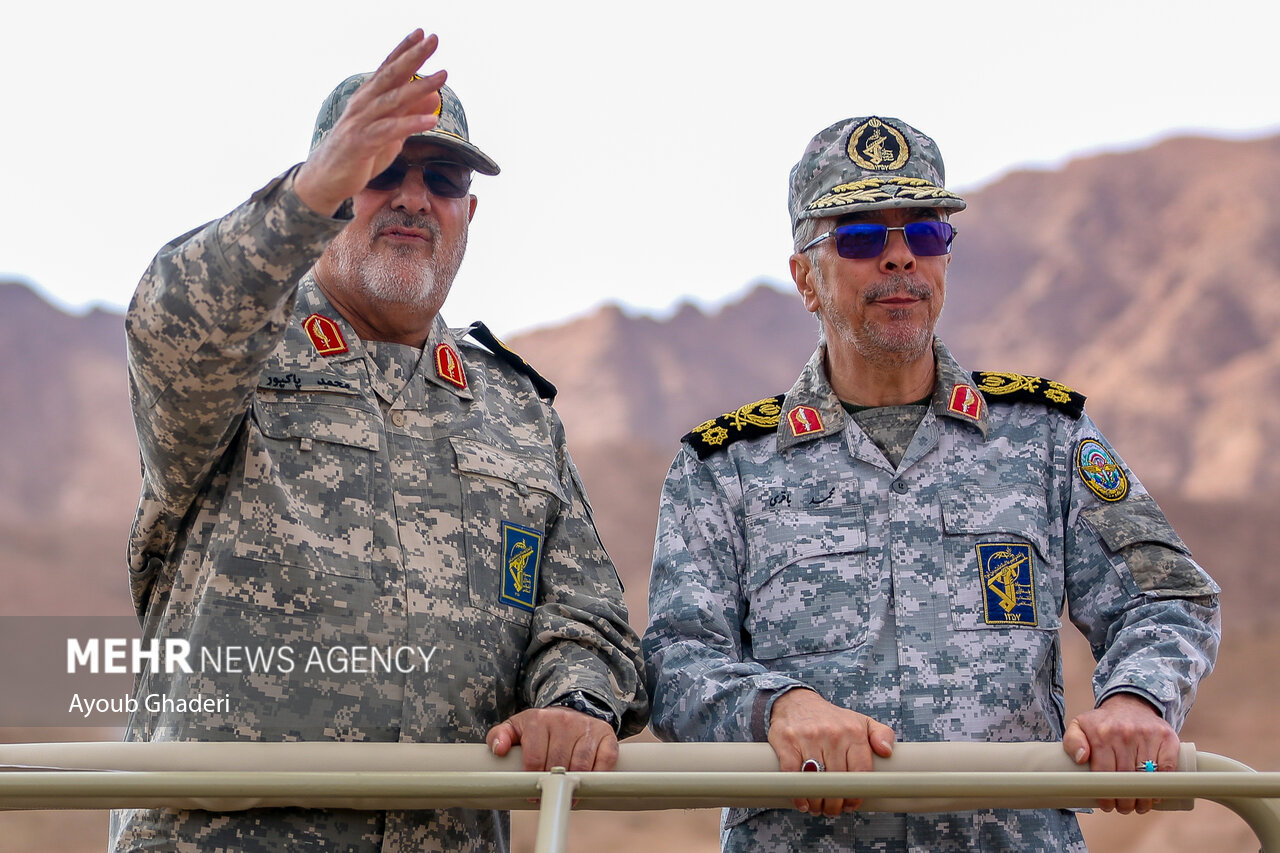IRGC commanders including General Pakpour observe tactical exercise at Kerman Brigade Iran