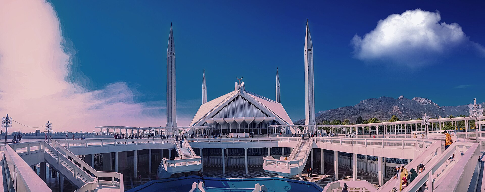 Faisal Mosque Islamabad, Pakistan — the capital city where first direct US-Iran talks since 1979 took place at the Serena Hotel in the Red Zone