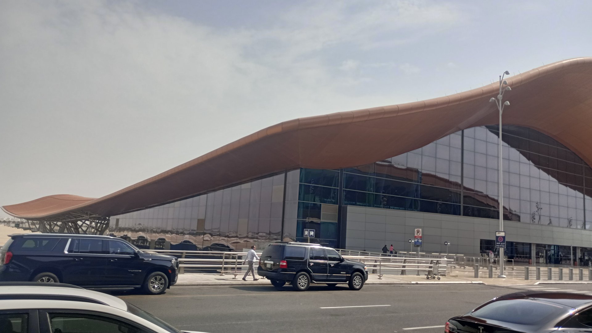 King Abdulaziz International Airport terminal building in Jeddah, Saudi Arabia