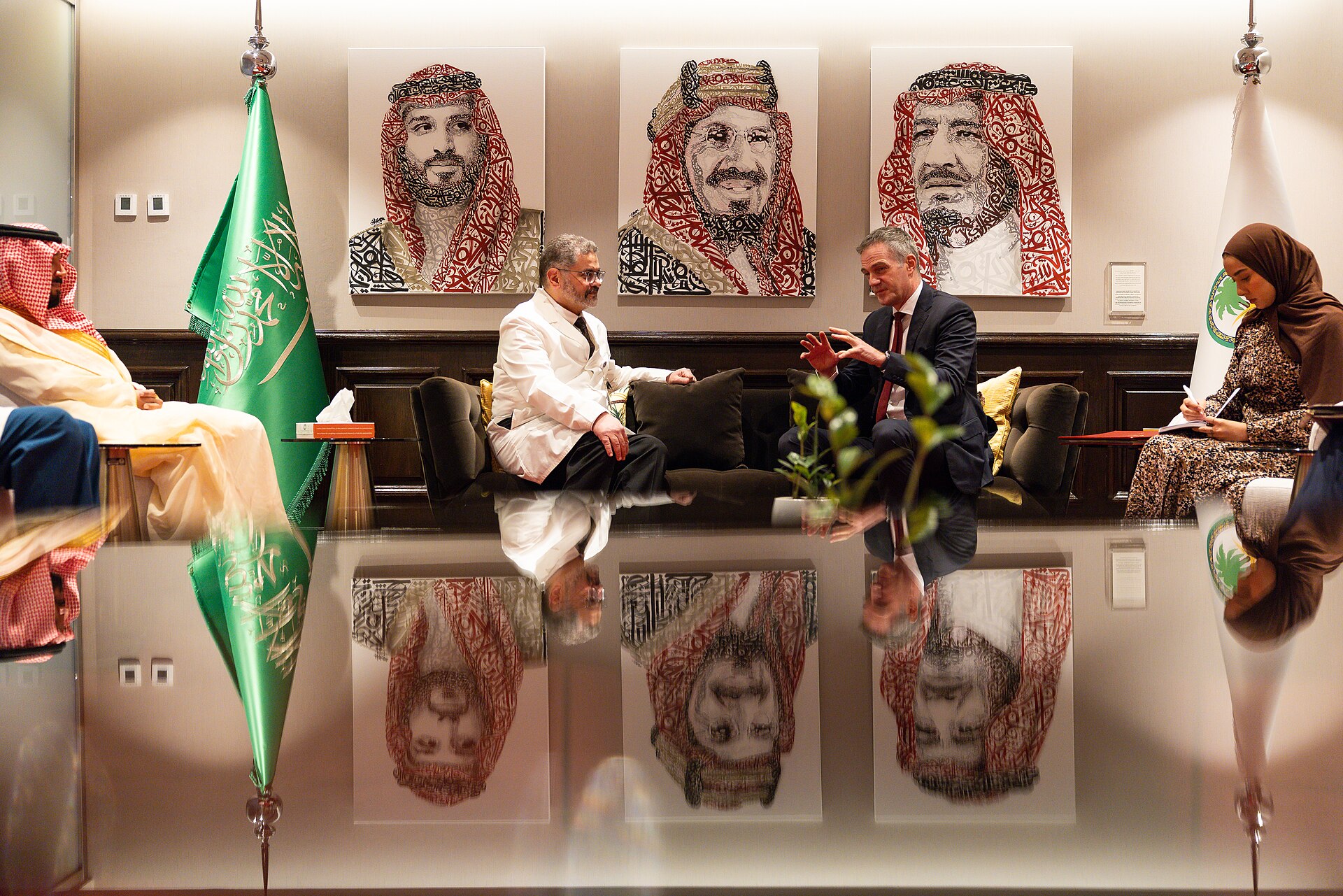 Inside the Heart Centre at King Faisal Specialist Hospital and Research Centre in Riyadh