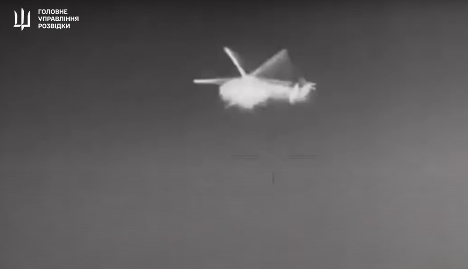 Thermal camera footage from a Ukrainian Magura-V5 unmanned surface vessel targeting a Russian Mi-8 helicopter over the Black Sea — the same maritime drone system Ukraine is now pitching for Strait of Hormuz corridor security