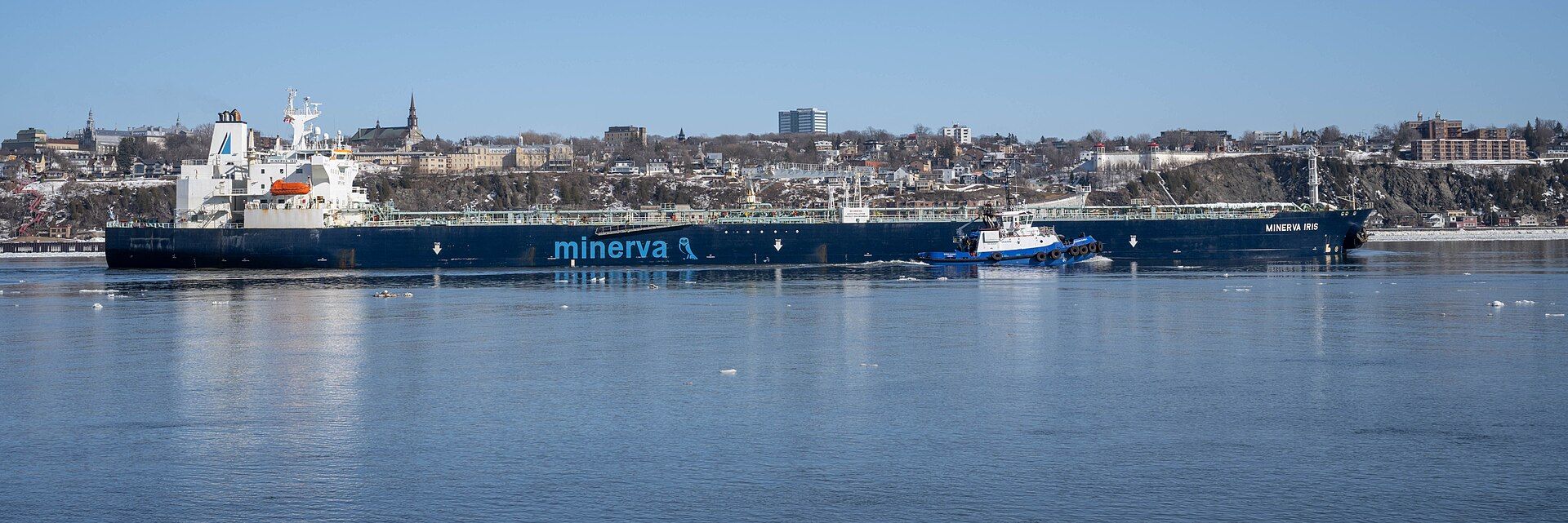 Minerva crude oil tanker — the same fleet as Minerva Evropi, one of five Greek and Indian tankers that reversed course near Qeshm Island on April 19 following the IRGC firing
