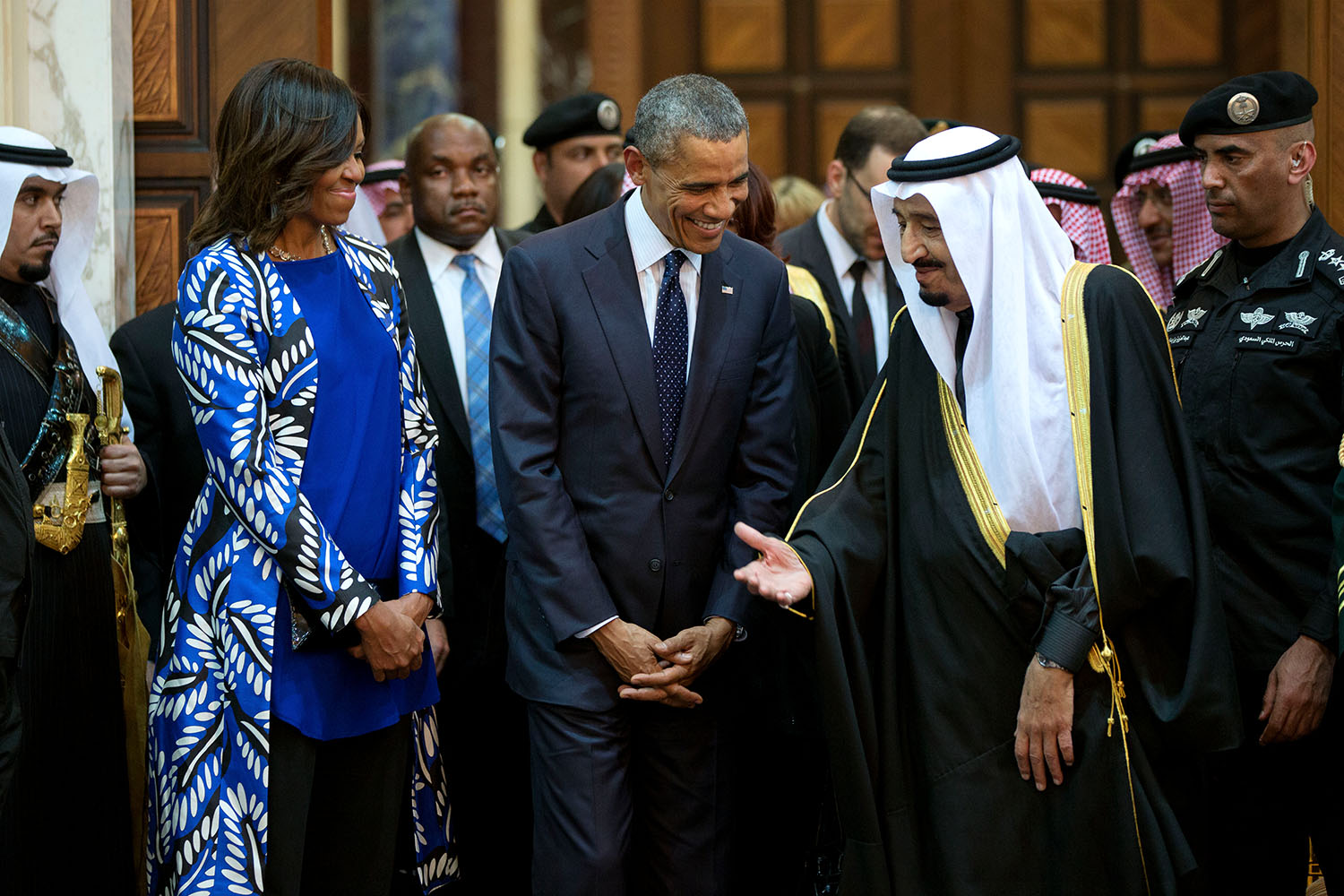 President Barack Obama and King Salman of Saudi Arabia at Erga Palace in Riyadh, January 27 2015 — weeks before the JCPOA framework was agreed, with Saudi Arabia excluded