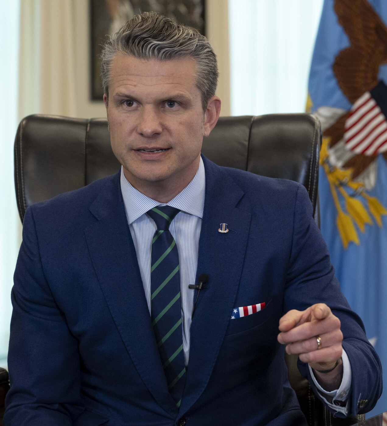 US Secretary of Defense Pete Hegseth at the Pentagon, April 2025. Trump publicly named Hegseth as one of only two officials disappointed by ceasefire prospects. Photo: US Department of Defense / Public Domain