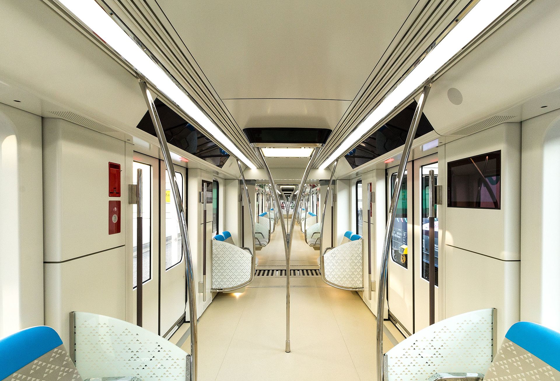 Siemens Inspiro driverless metro train used on the Riyadh Metro network