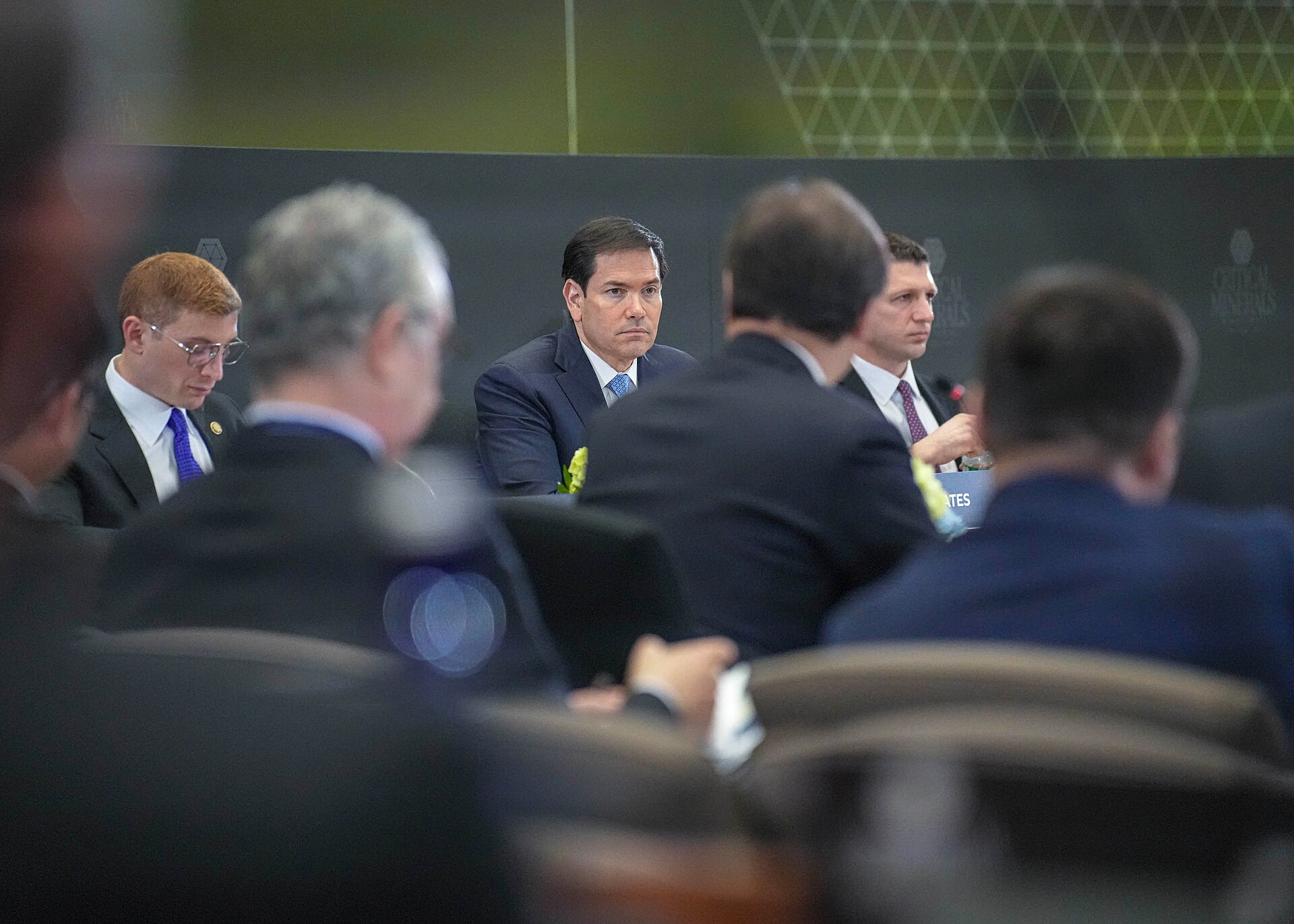 US Secretary of State Marco Rubio at the Department of State in Washington, D.C., February 2025
