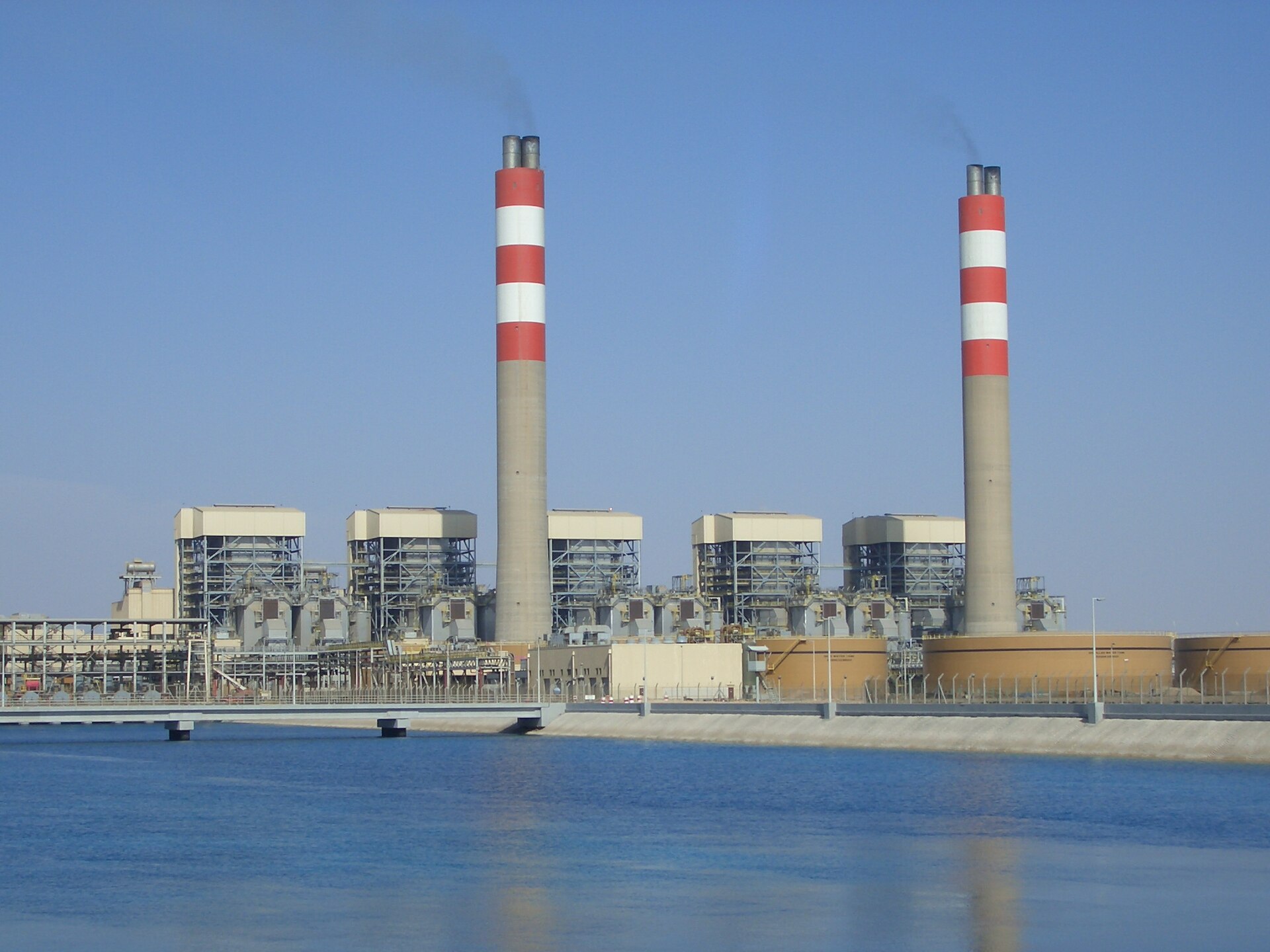 Shoaiba desalination and power plant on the Red Sea coast of Saudi Arabia
