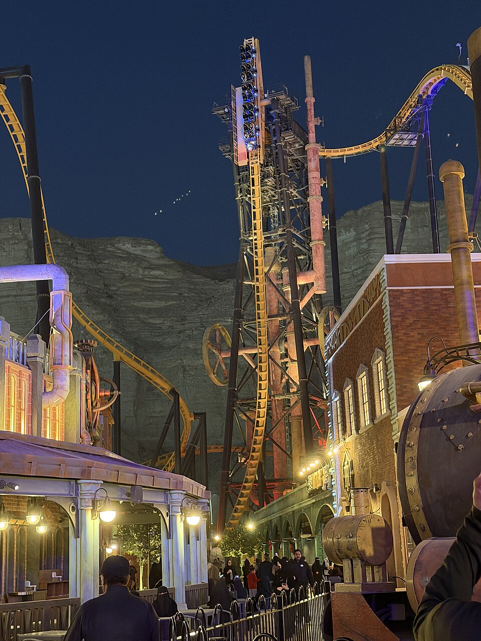 Iron Rattler roller coaster at Six Flags Qiddiya City