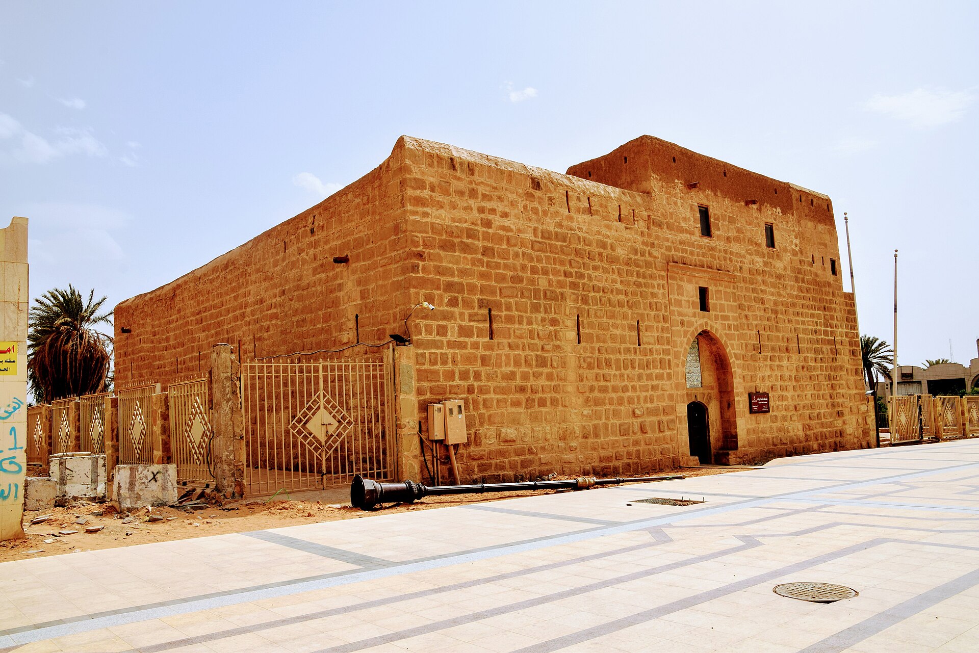 Tabuk Castle, a restored Ottoman fortress in the centre of Tabuk city, Saudi Arabia