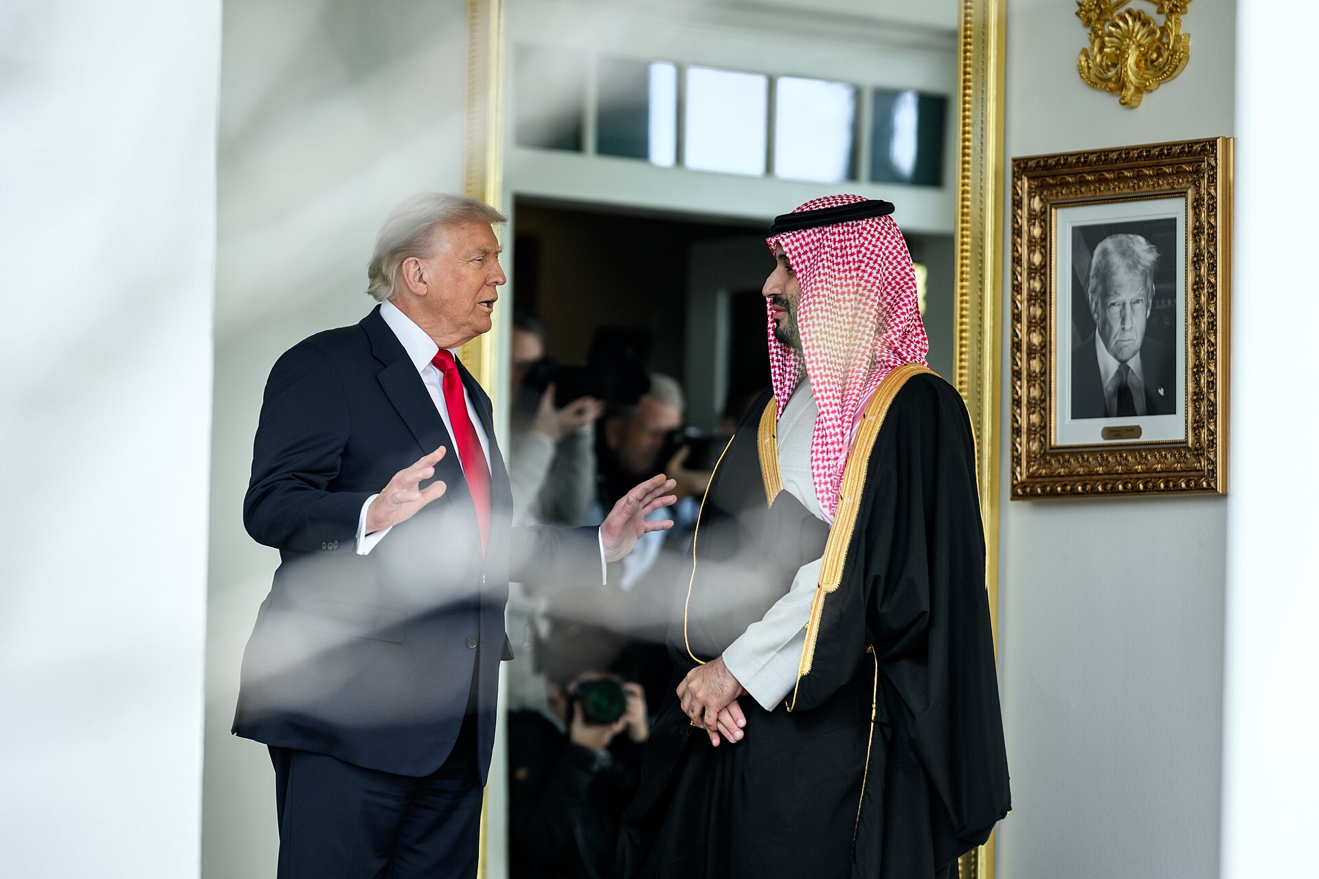 Crown Prince Mohammed bin Salman of Saudi Arabia meets President Donald Trump at the White House, November 18, 2025