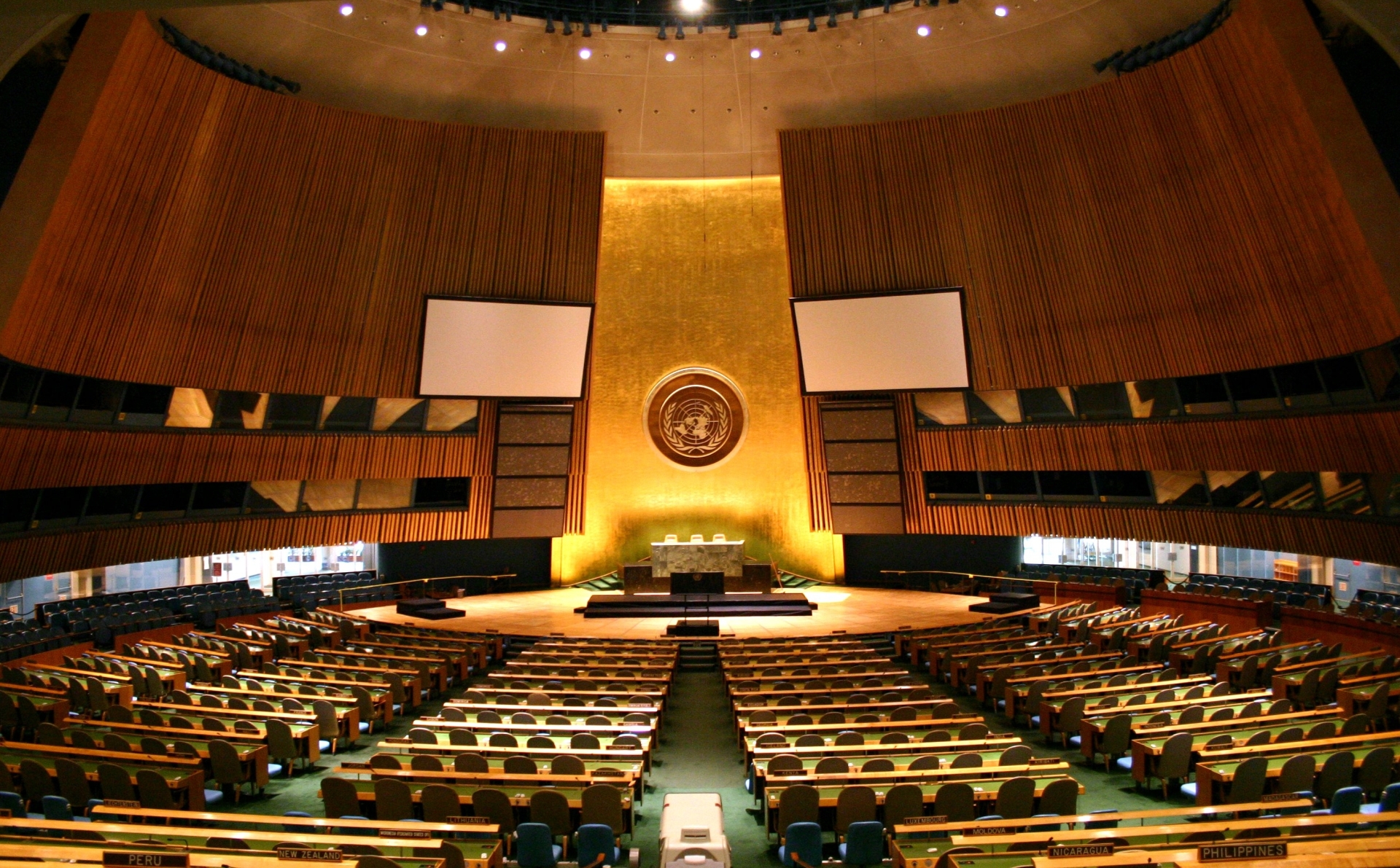 The United Nations General Assembly Hall in New York, the venue for NPT Review Conferences