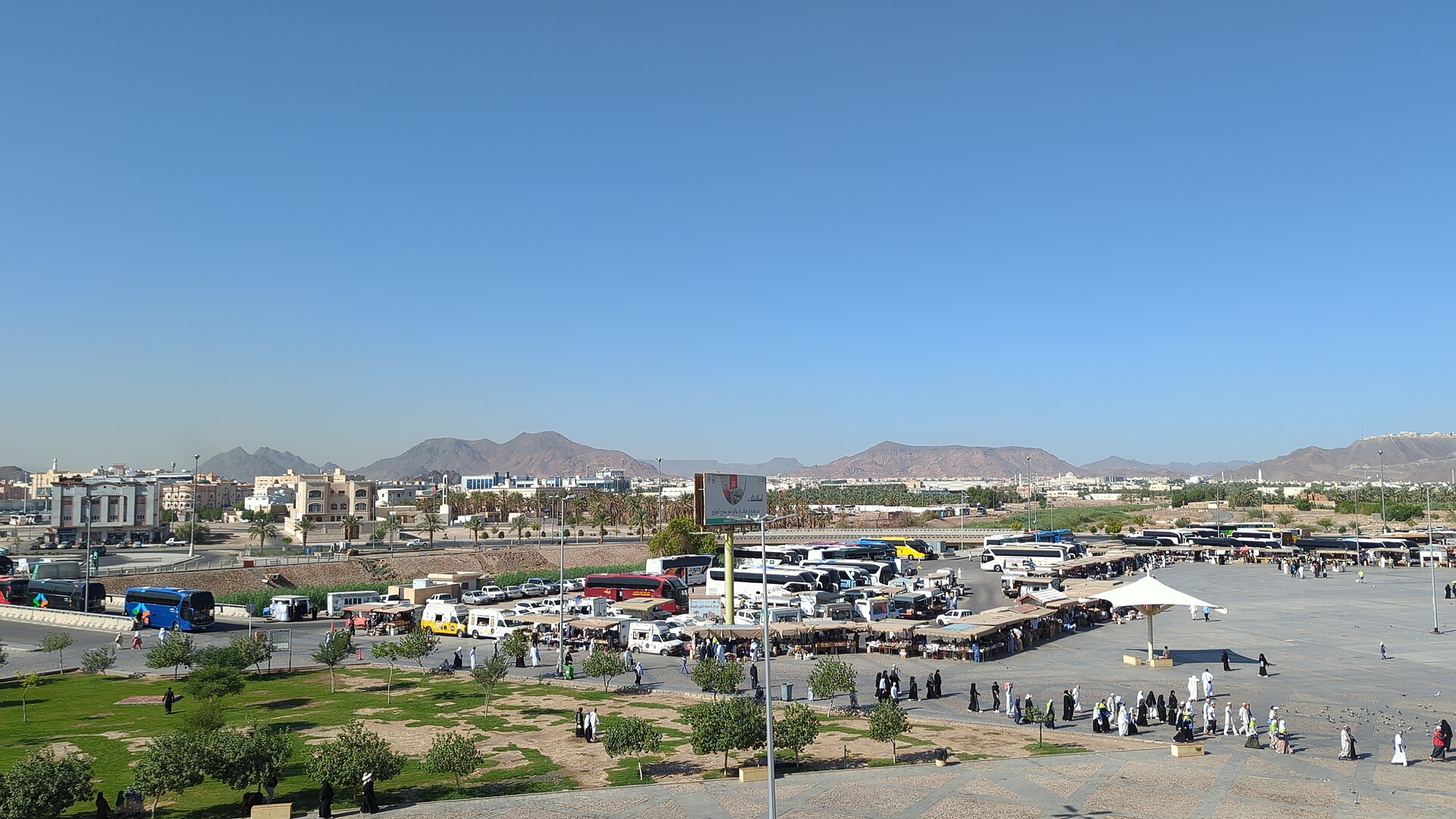 Mount Uhud in Medina, Saudi Arabia, site of the historic Battle of Uhud