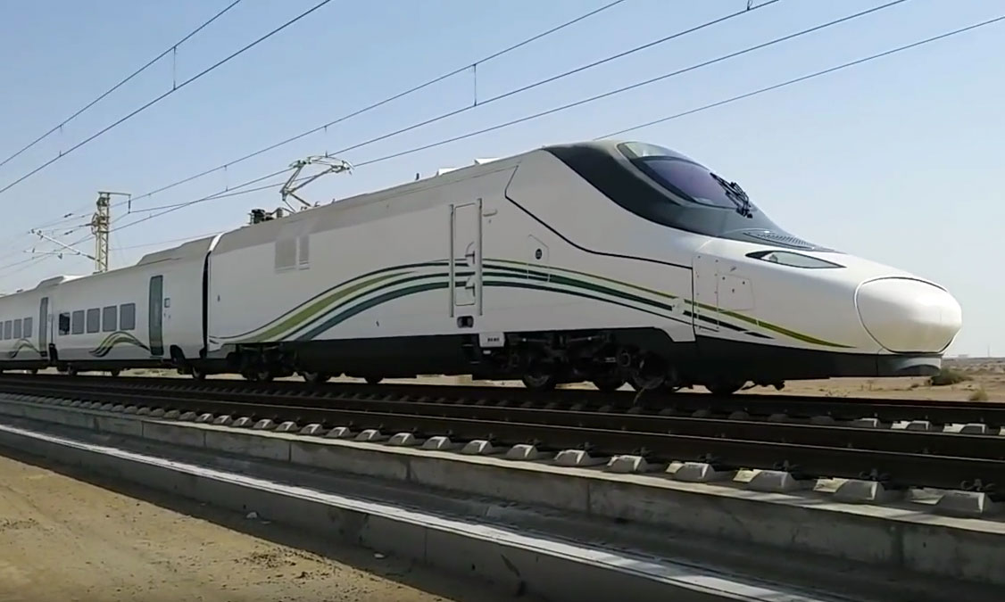 Haramain High-Speed Railway train in Saudi Arabia